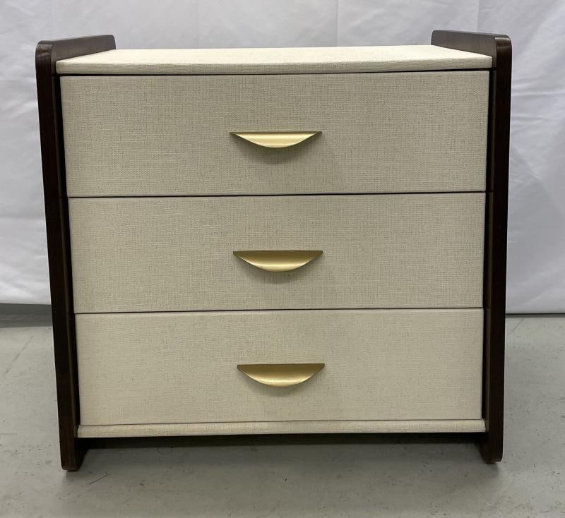 Pair of Modern Linen Chest, Nightstands, Dressers, Walnut, Custom American - 7