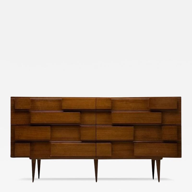 Gio Ponti, Singer & Sons, Italian Mid-Century Modern, Sculptural Dresser, Walnut (1 of 12)