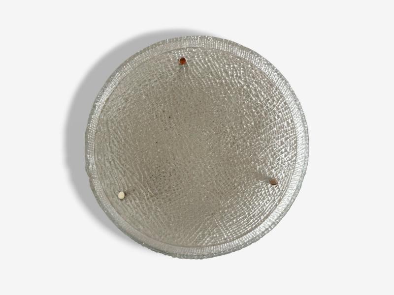 Kaiser Leuchten, Slumped Glass, Steel, Flushmount, Germany, 1960s - 4