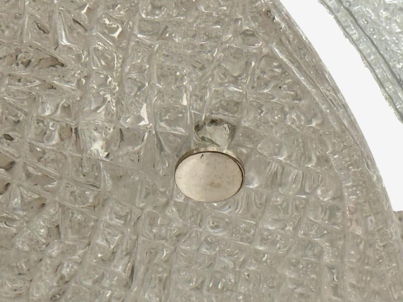 Kaiser Leuchten, Slumped Glass, Steel, Flushmount, Germany, 1960s - 8