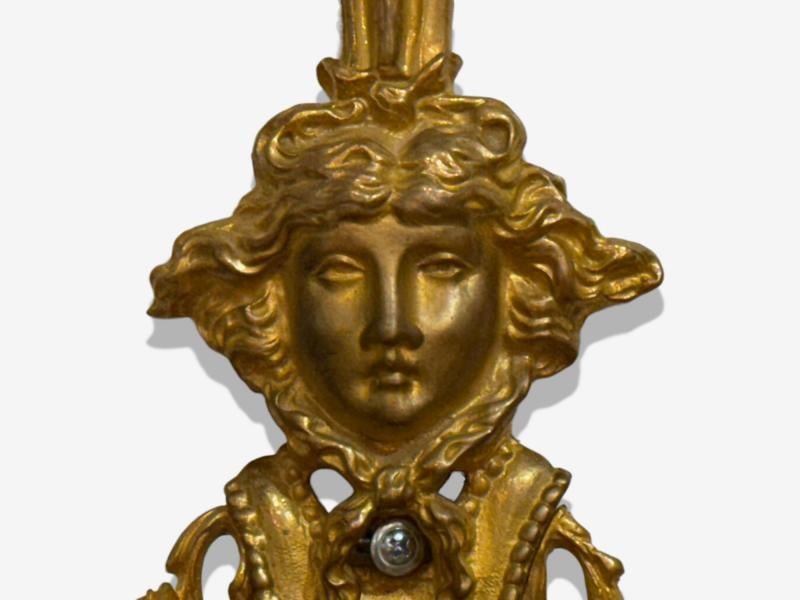 Louis XVI Style, Doré Bronze, Monumental Wall Sconces, France, 19th C. - 8