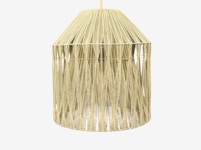 Swedish Modern, Pendant Light, Fabric, Plastic, Sweden, 1970s - 6