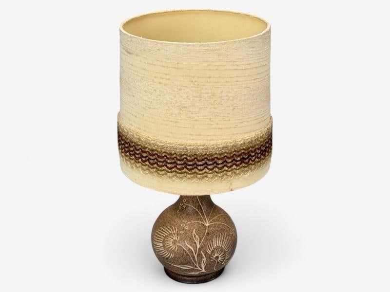 German Modern, Brown Ceramic, Table Lamp, Germany, 1970s - 3