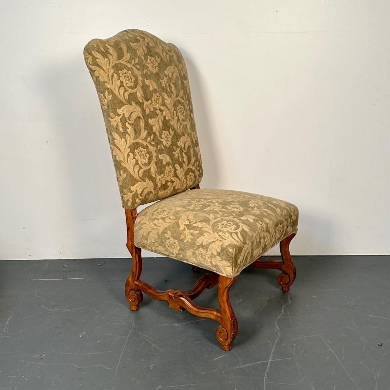 Pair of Jacobean Throne Chairs, King and Queen, Fine Fabric - 10