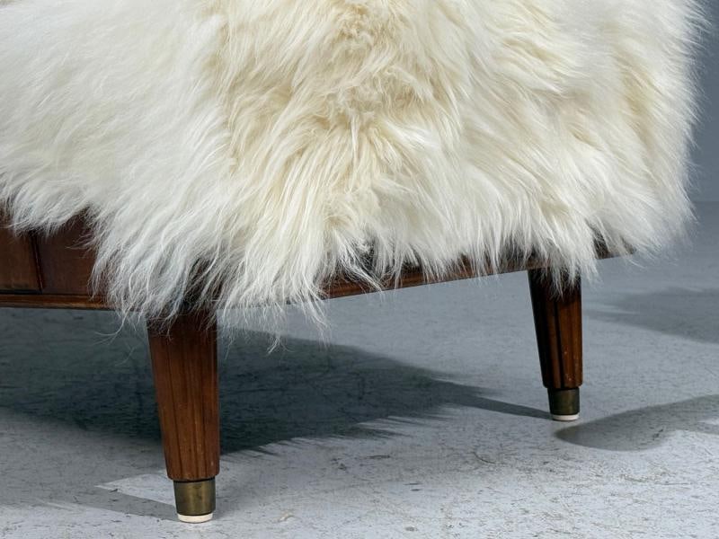 Svante Skogh, Lounge Chairs, Mongolian Fur, Beech, Sweden, 1945 - 6