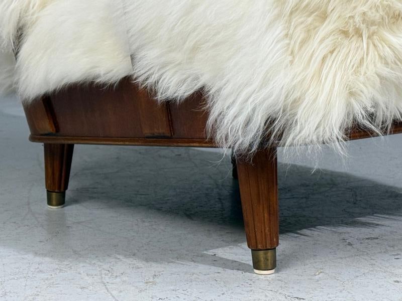 Svante Skogh, Lounge Chairs, Mongolian Fur, Beech, Sweden, 1945 - 7