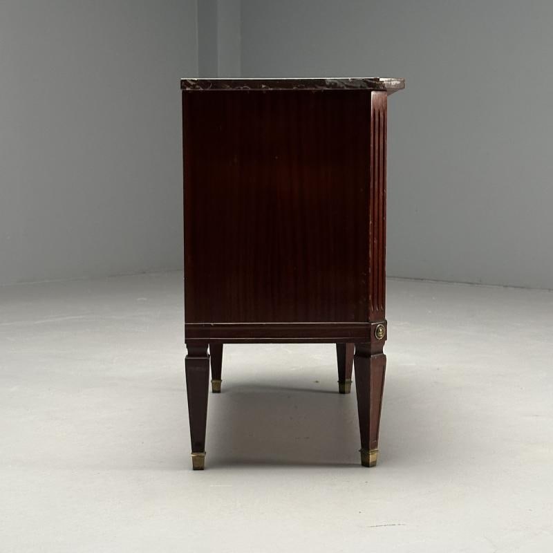Gustavian, Louis XVI Style, Swedish Commode, Mahogany, Marble, Sweden, 1950s - 12