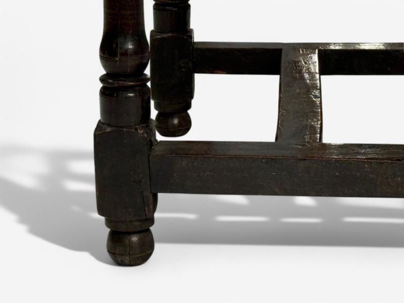 Baroque, Continental, Oak, Rustic Side Table, 17th C. - 11