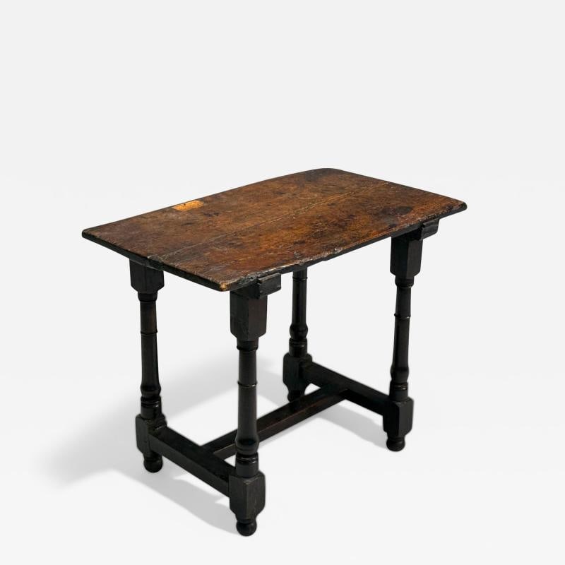 Baroque, Continental, Oak, Rustic Side Table, 17th C. (1 of 12)