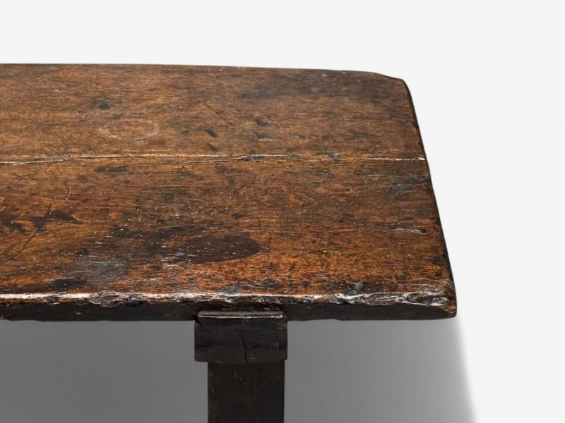 Baroque, Continental, Oak, Rustic Side Table, 17th C. - 8