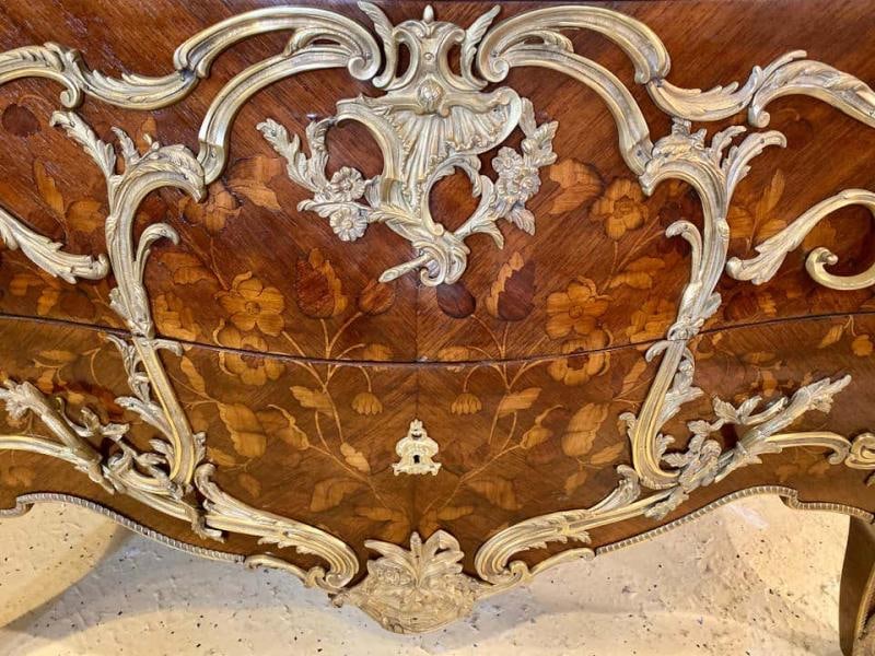 Pair 19th Century King and Queen Compatible Marble-Top Commodes or Chest - 11