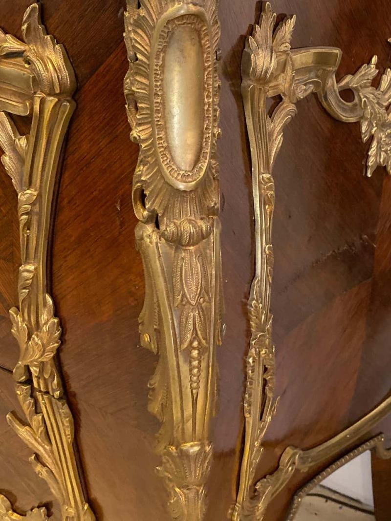 Pair 19th Century King and Queen Compatible Marble-Top Commodes or Chest - 7
