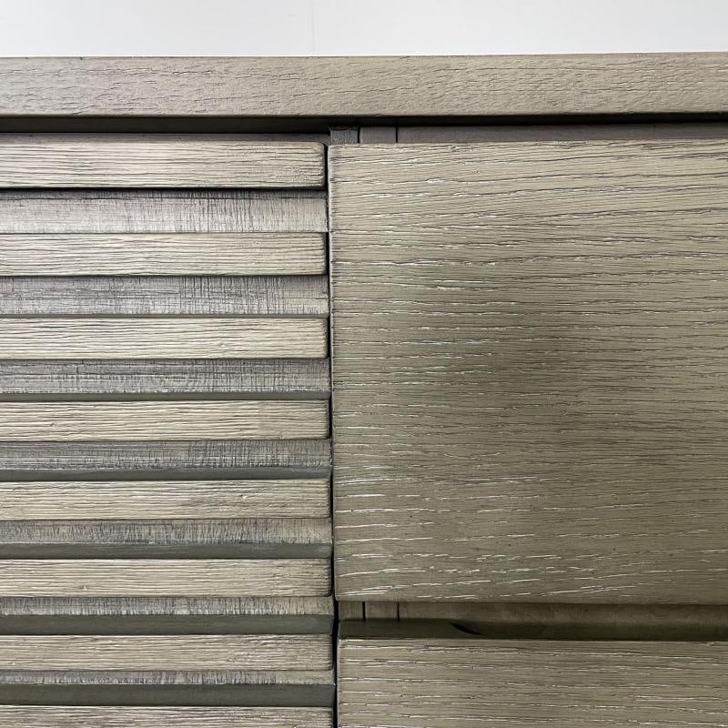 Pickled Modern Hi Chest, Armoire Cabinet, Wardrobe, Metal Base - 12