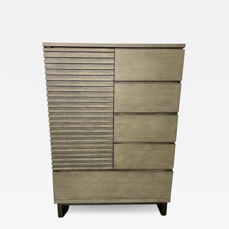 Pickled Modern Hi Chest, Armoire Cabinet, Wardrobe, Metal Base: Title: Pickled Modern Hi Chest, Armoire Cabinet, Wardrobe, Metal Base Description: Description 1: Pickled Modern Hi Chest, Armoire Cabinet, Wardrobe, Metal Base A stylish cabinet or wardrobe in a