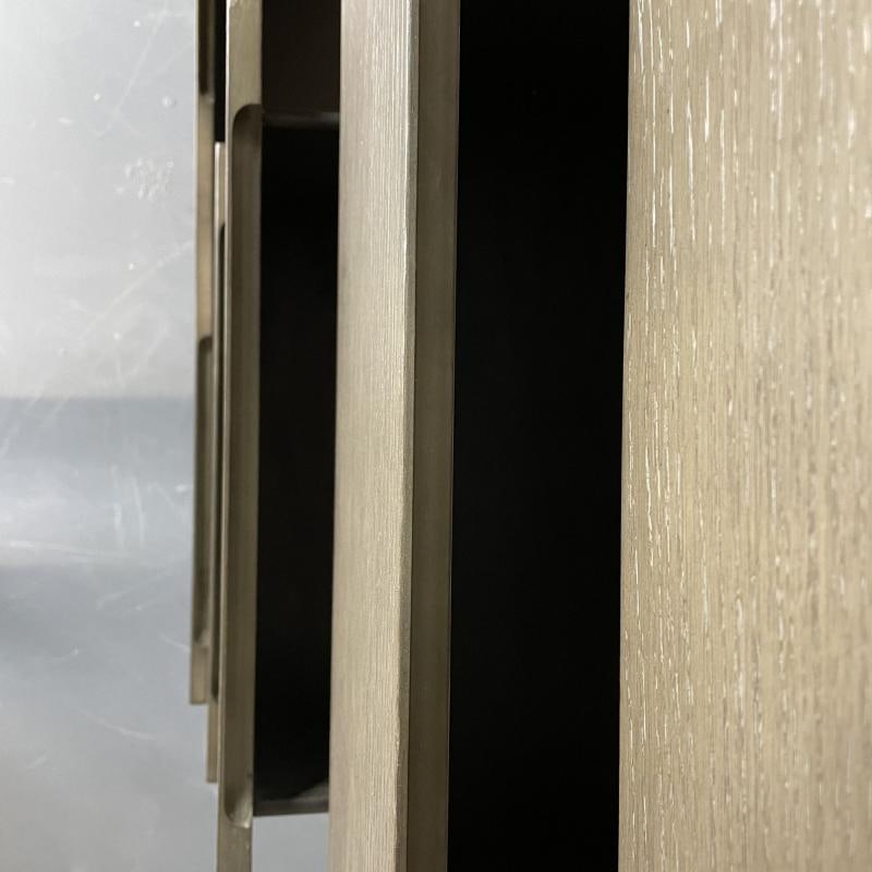 Pickled Modern Hi Chest, Armoire Cabinet, Wardrobe, Metal Base - 7