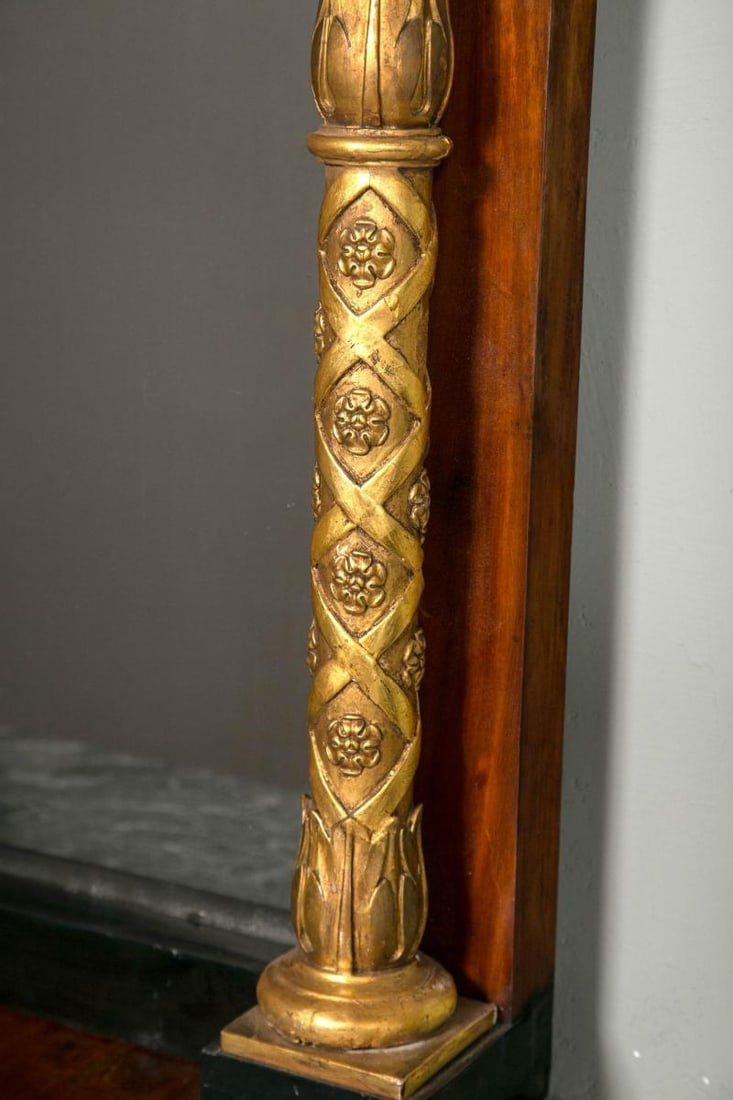 19th Century Mahogany Giltwood Console with Mirror, Neoclassical, P.G Bylanders - 12