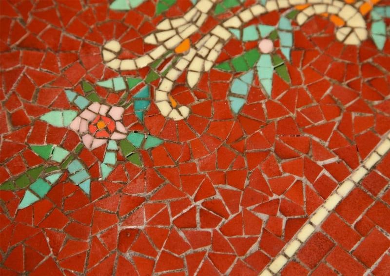Micromosaic Tile Coffee Cocktail Table - 5