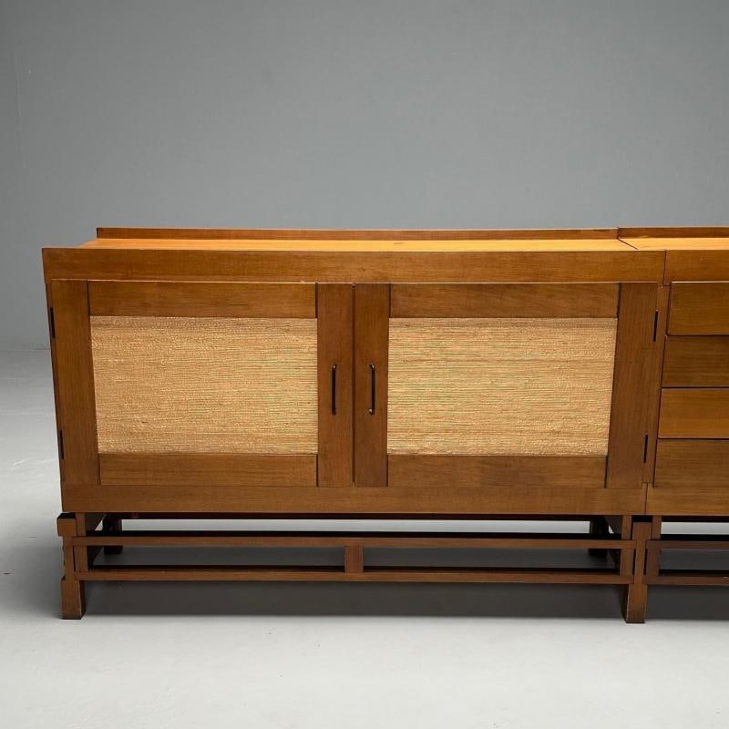 Leonardo Fiori, Italian Mid-Century Modern, Sideboard, Wengé, Seagrass, 1950s - 6