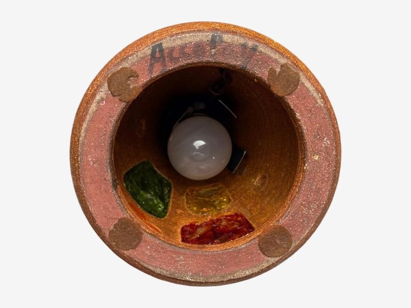 Accolay, Ceramic, Stained Glass, Spun Resin, Table Lamp, France, 1960s - 12
