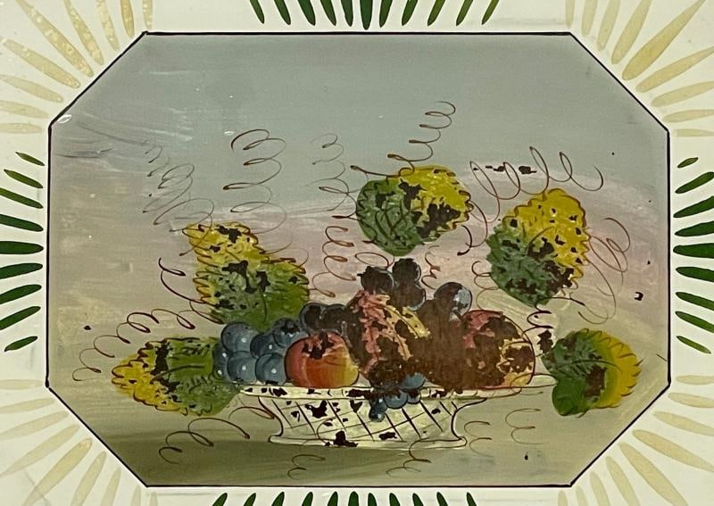 19th Century Federal Eglomise Decorated Wall or Table Mirror - 12