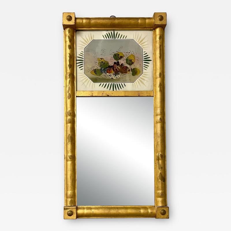 19th Century Federal Eglomise Decorated Wall or Table Mirror (1 of 12)