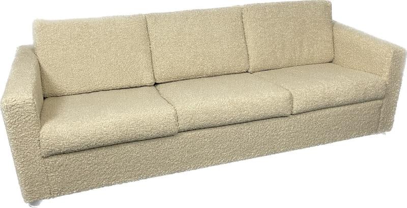 Mid Century Modern Sofa by Stendig, New Luxurious Boucle, Switzerland, 1950s - 10