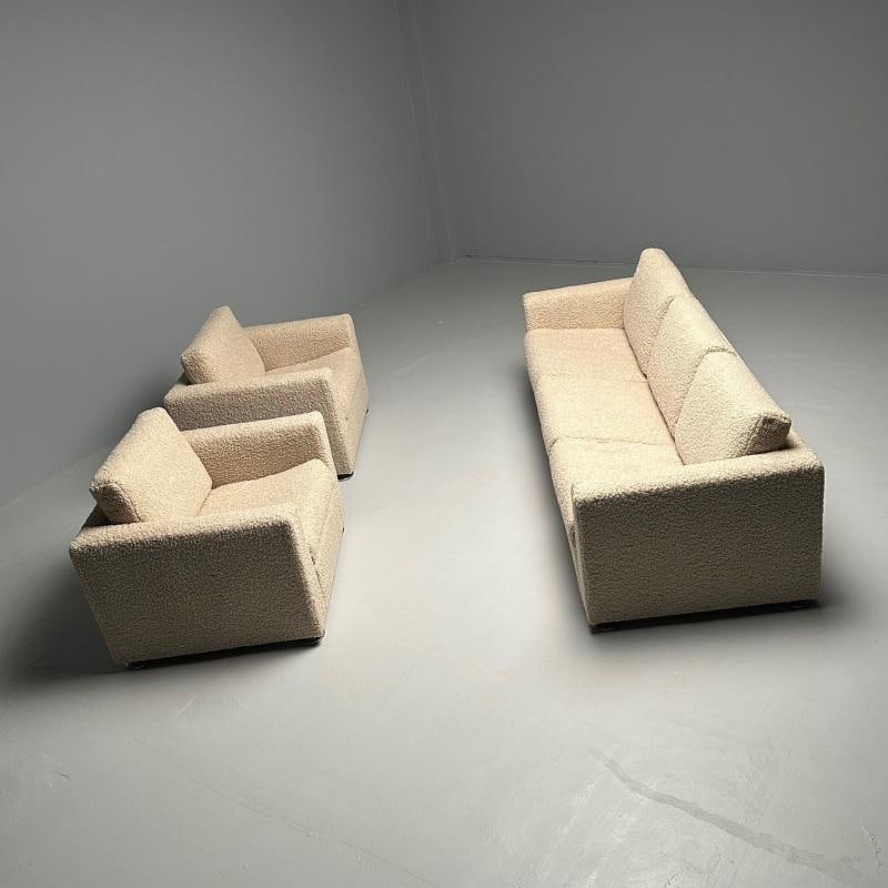 Mid Century Modern Sofa by Stendig, New Luxurious Boucle, Switzerland, 1950s - 4