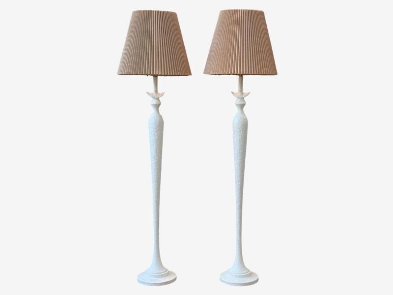 Baker Furniture, Plaster, Large Modern Floor Lamps, Italy, 2000s - 12