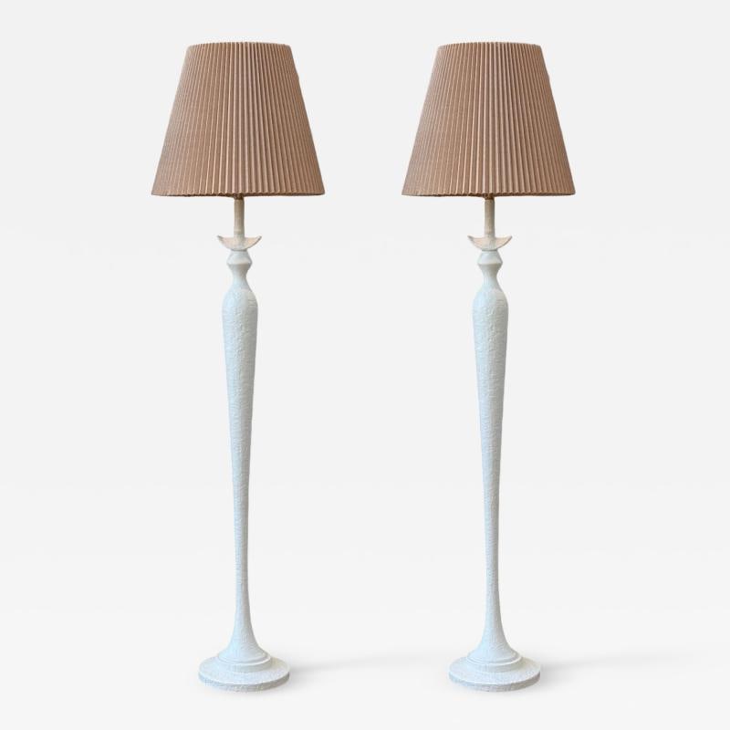 Baker Furniture, Plaster, Large Modern Floor Lamps, Italy, 2000s - 2
