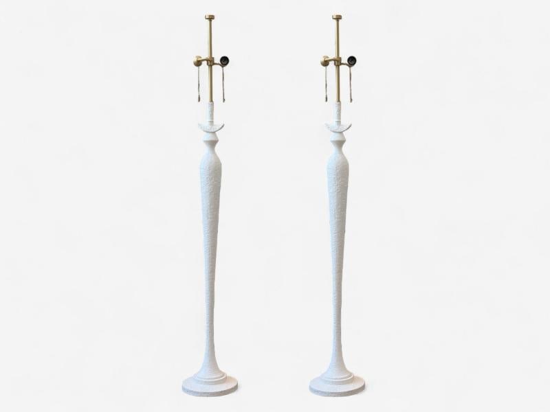 Baker Furniture, Plaster, Large Modern Floor Lamps, Italy, 2000s - 4