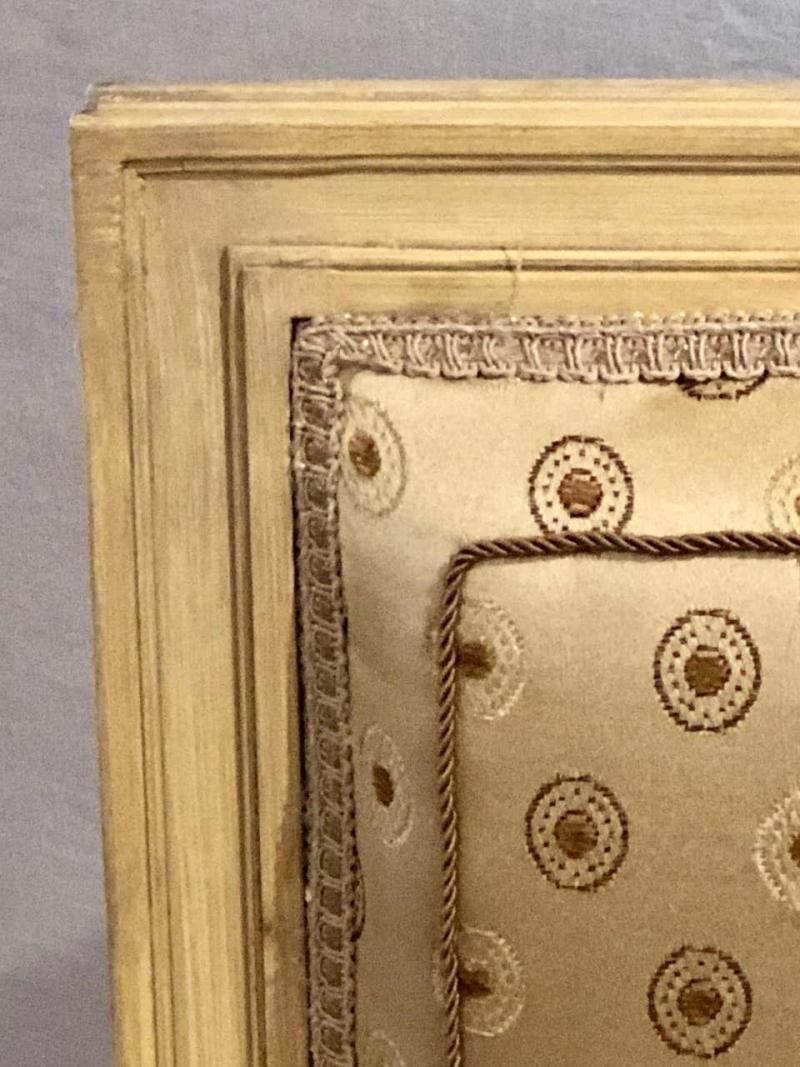 Set of Ten Jansen Style Paint Decorated & Gilt Louis XVI Style Dining Chairs - 4