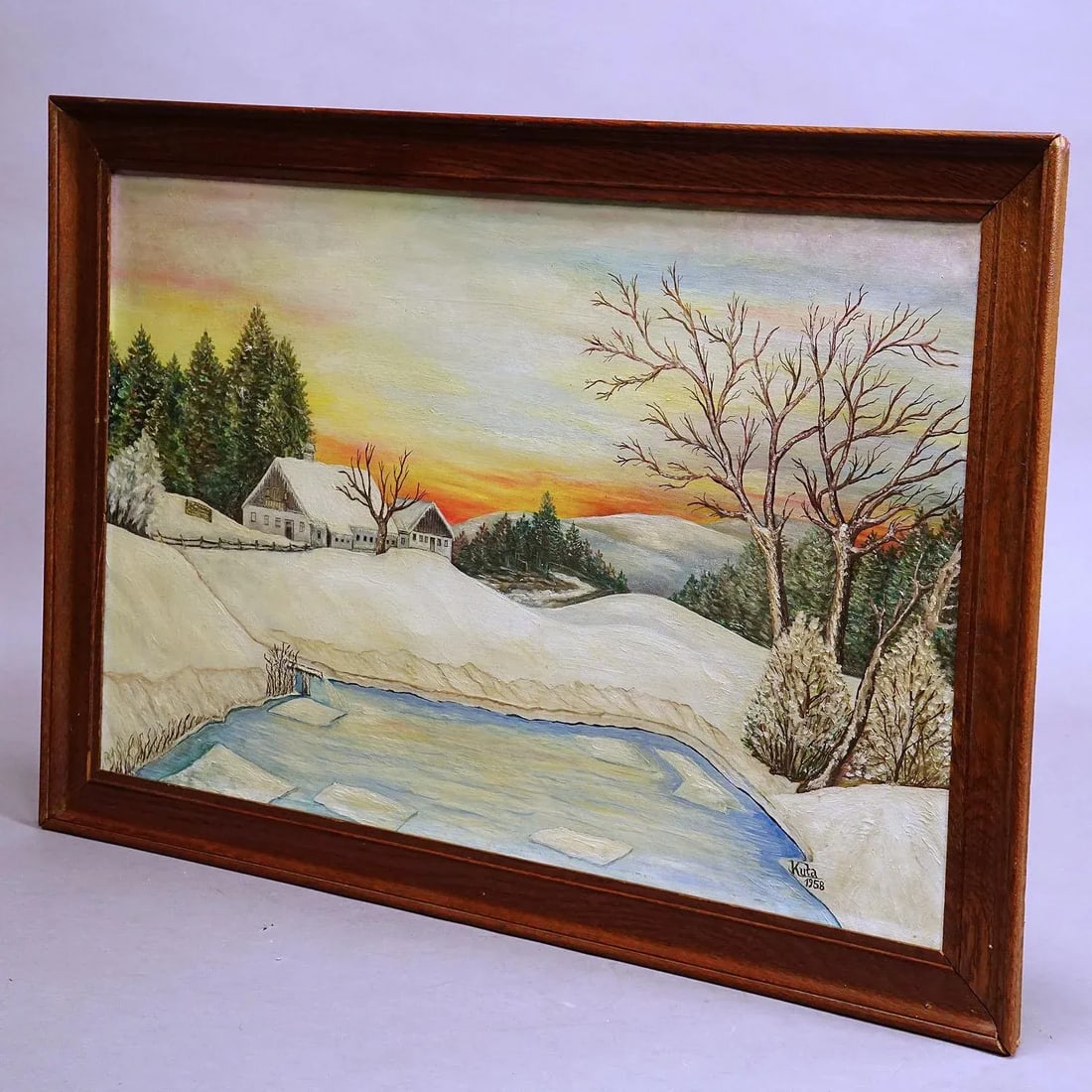 Sunrise in a Winterly Landscape in the Black Forest - 2