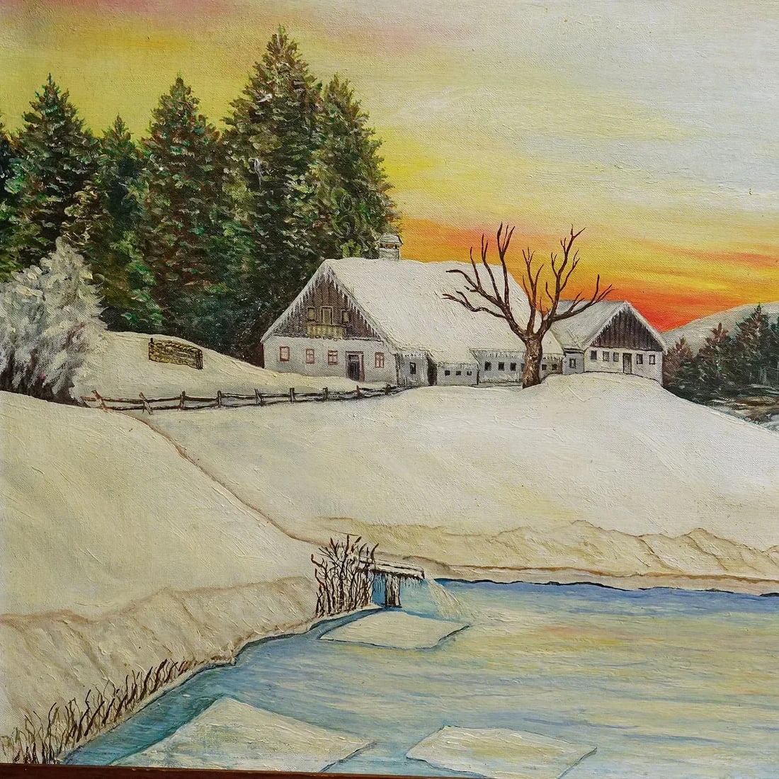 Sunrise in a Winterly Landscape in the Black Forest - 3