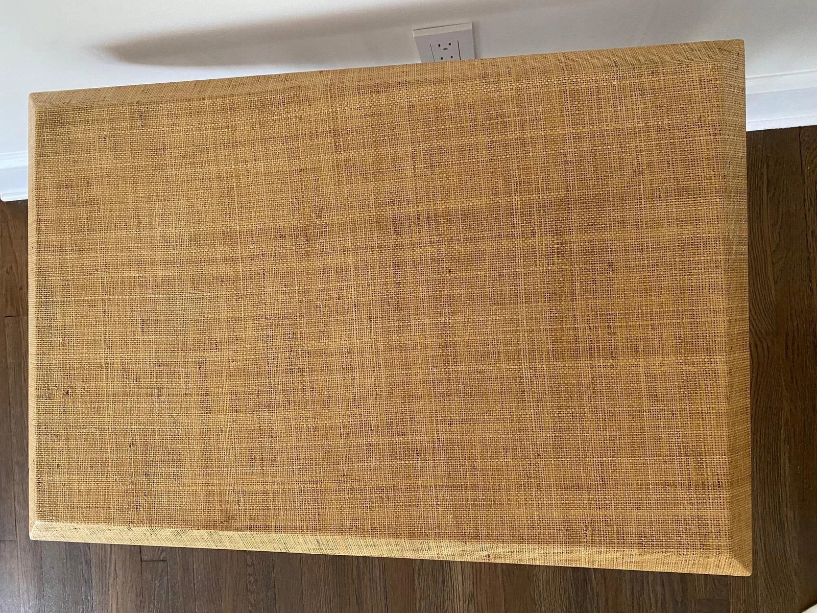 Chic Mid Century Modern Lucite & Laminated Raffia Table - 5