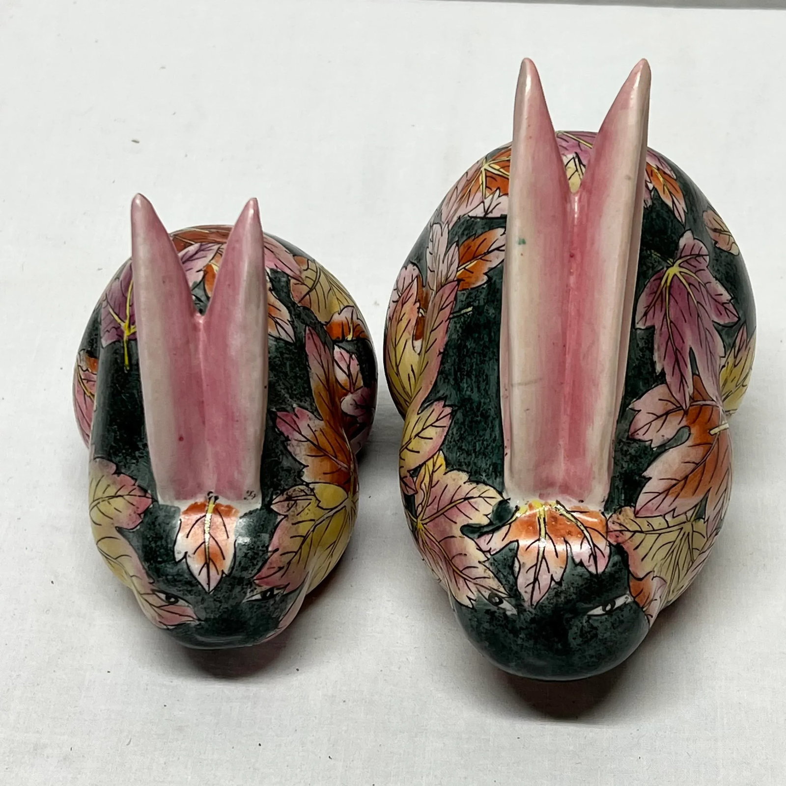 Late 20th Century Chinoiserie Long Eared Rabbits - a Pair - 6
