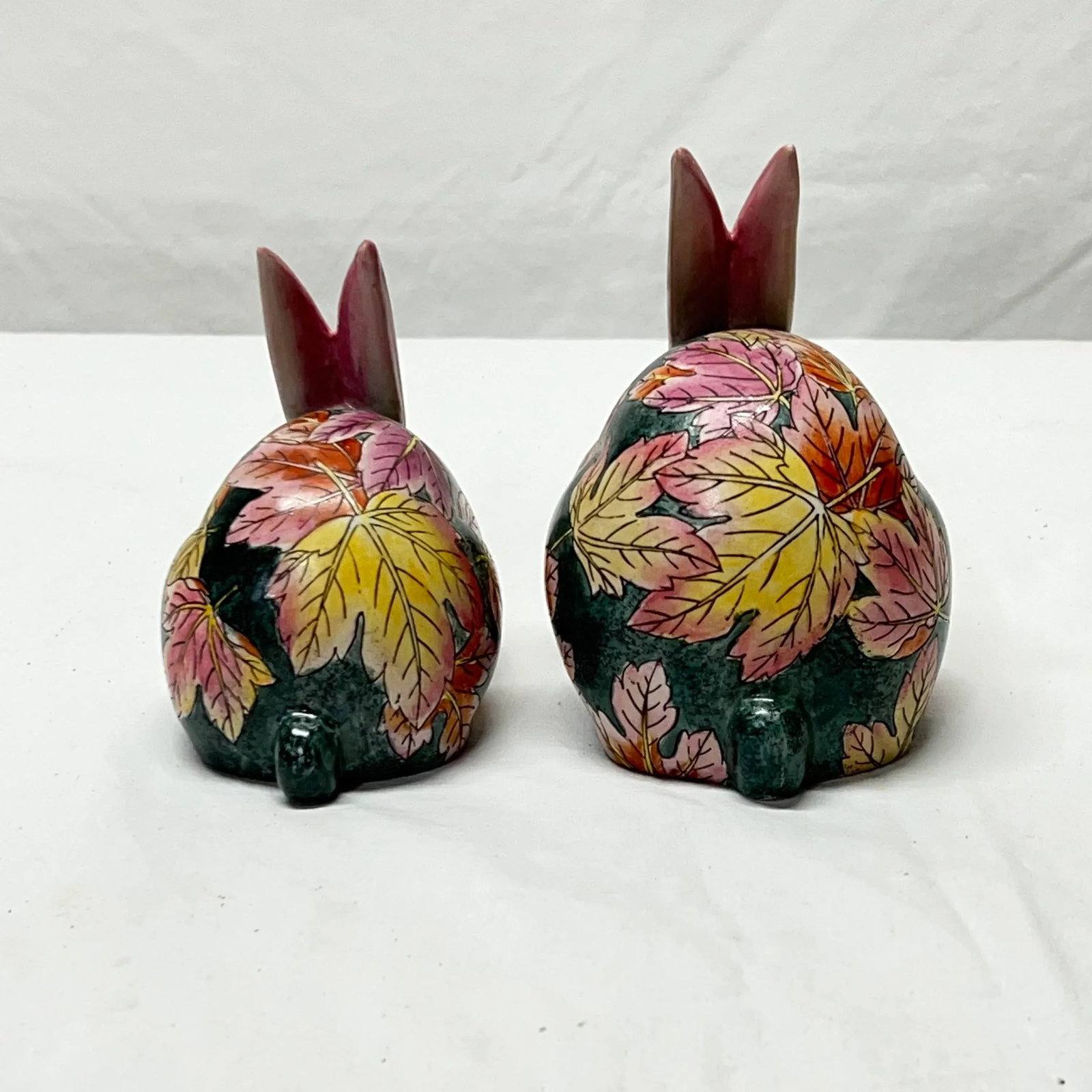 Late 20th Century Chinoiserie Long Eared Rabbits - a Pair - 8