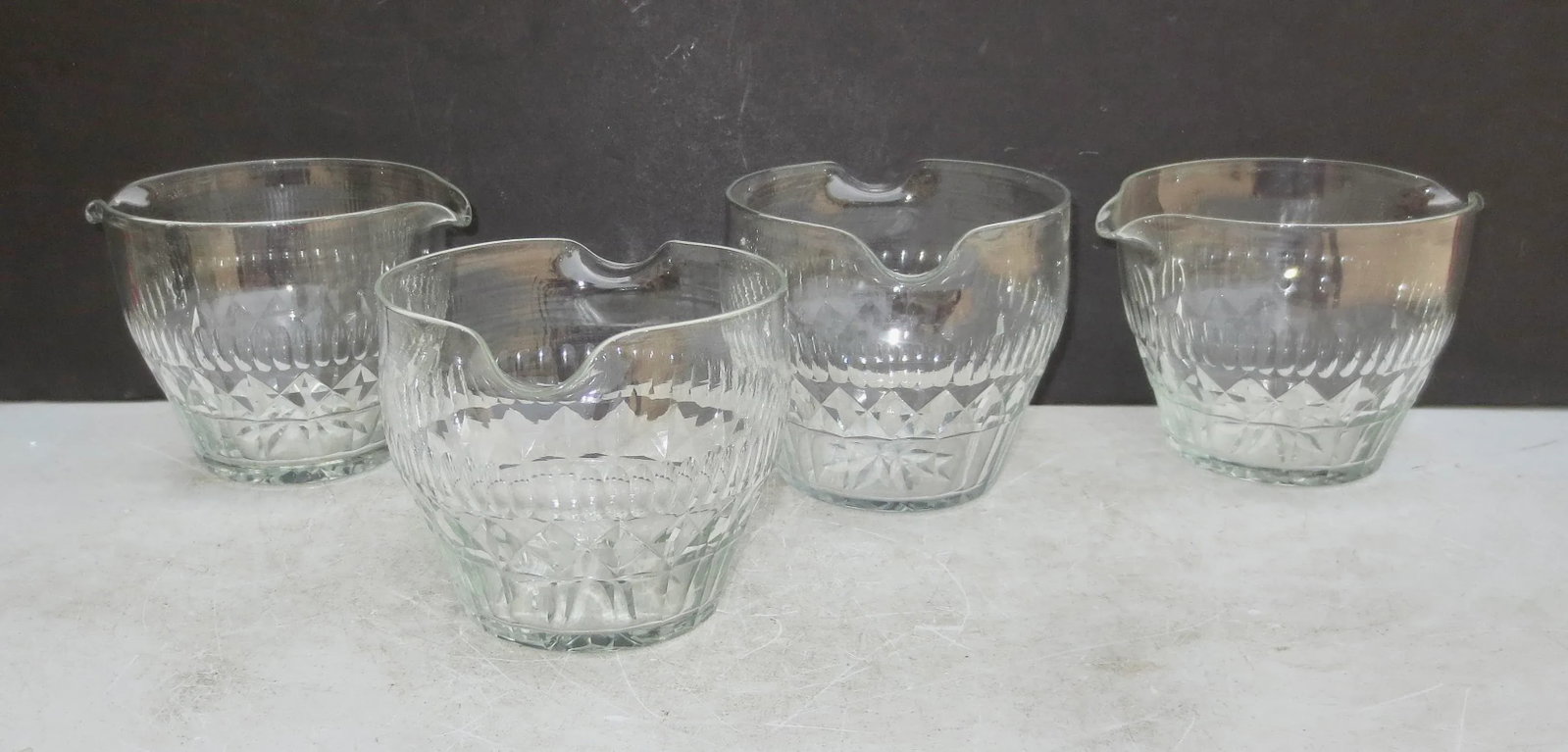 Four 18th Century Irish Cut Glass Wine Rinsers - Set of 4 - 7