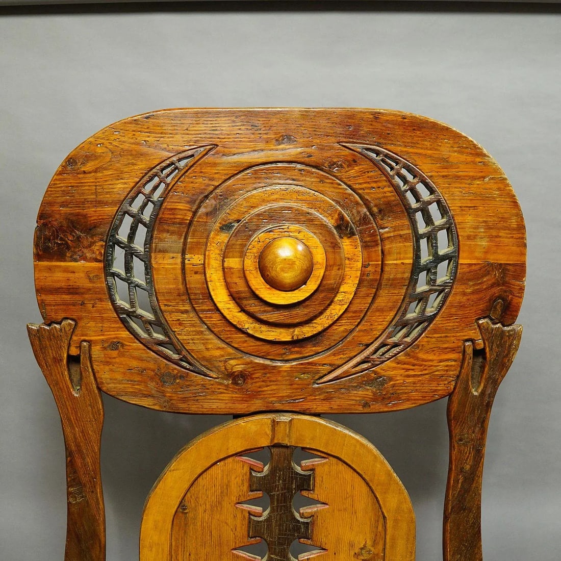 Vintage Wooden Sculpture Atlante by Luciano Bertolotto, Italy - 3