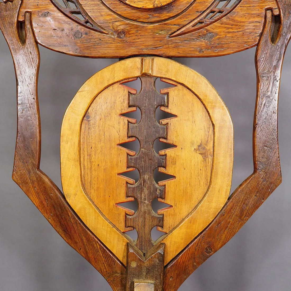 Vintage Wooden Sculpture Atlante by Luciano Bertolotto, Italy - 4