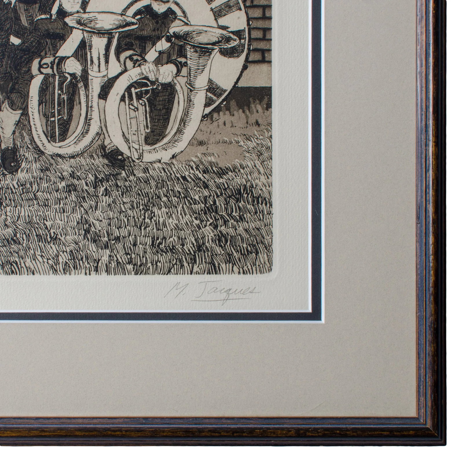 1970s Etching "Turn of the Century Band" by Michael Louis Jacques - 5