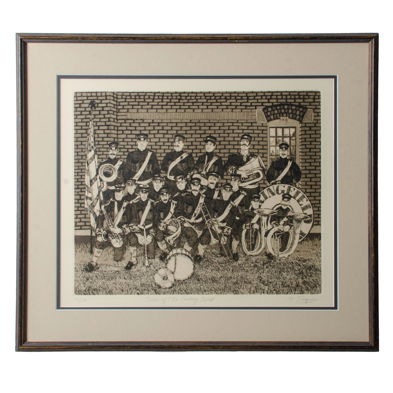 1970s Etching "Turn of the Century Band" by Michael Louis Jacques - 6