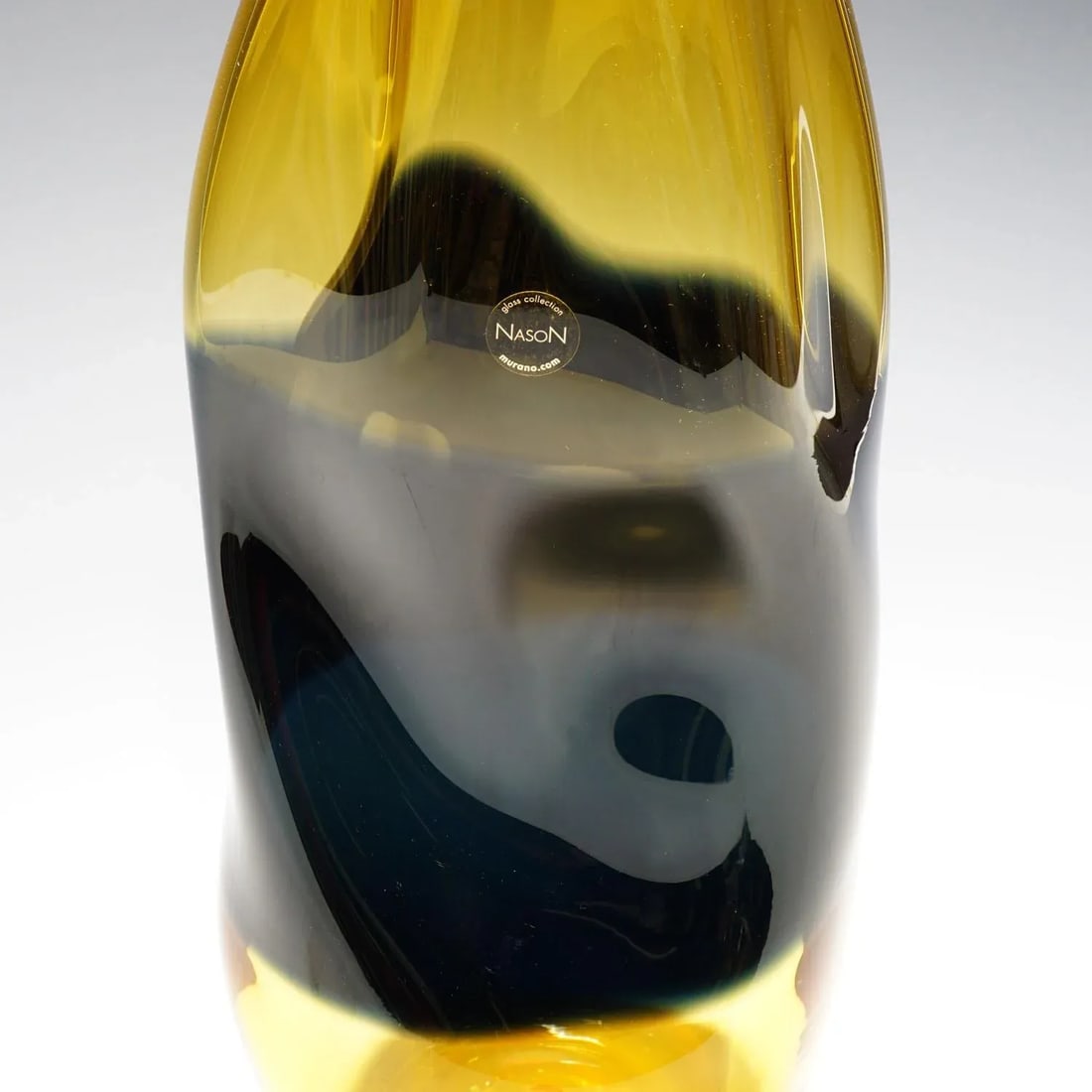 Large Incalmo Murano Art Glass Vase by v. Nason & C. Ca. 1990s - 5