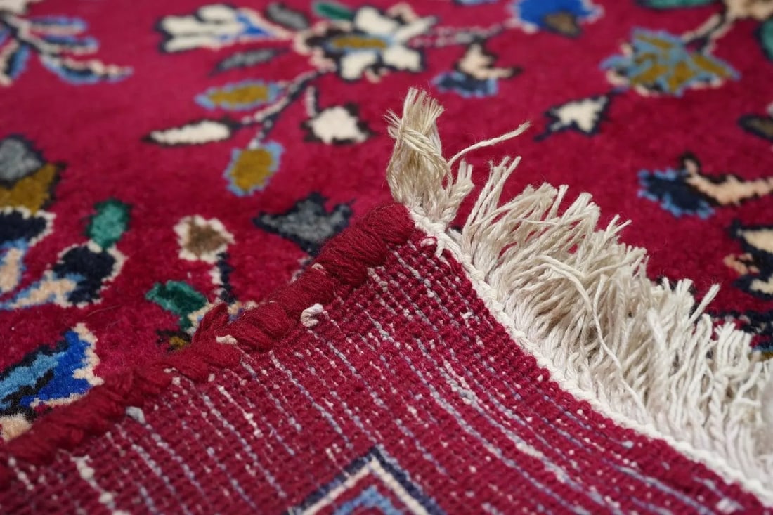 Vintage Persian Mashad Signed Rug 9'5'' X 12'2'' - 12