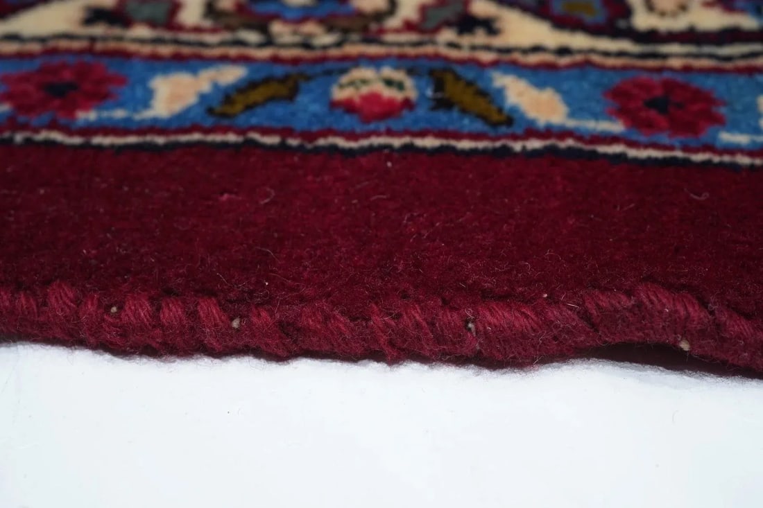 Vintage Persian Mashad Signed Rug 9'5'' X 12'2'' - 4