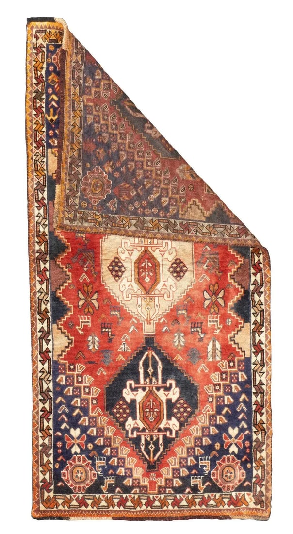 Vintage Persian Qashqai Rug 2'8'' X 5'4'' - 2
