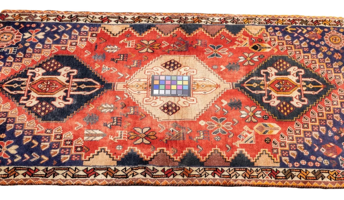 Vintage Persian Qashqai Rug 2'8'' X 5'4'' - 9