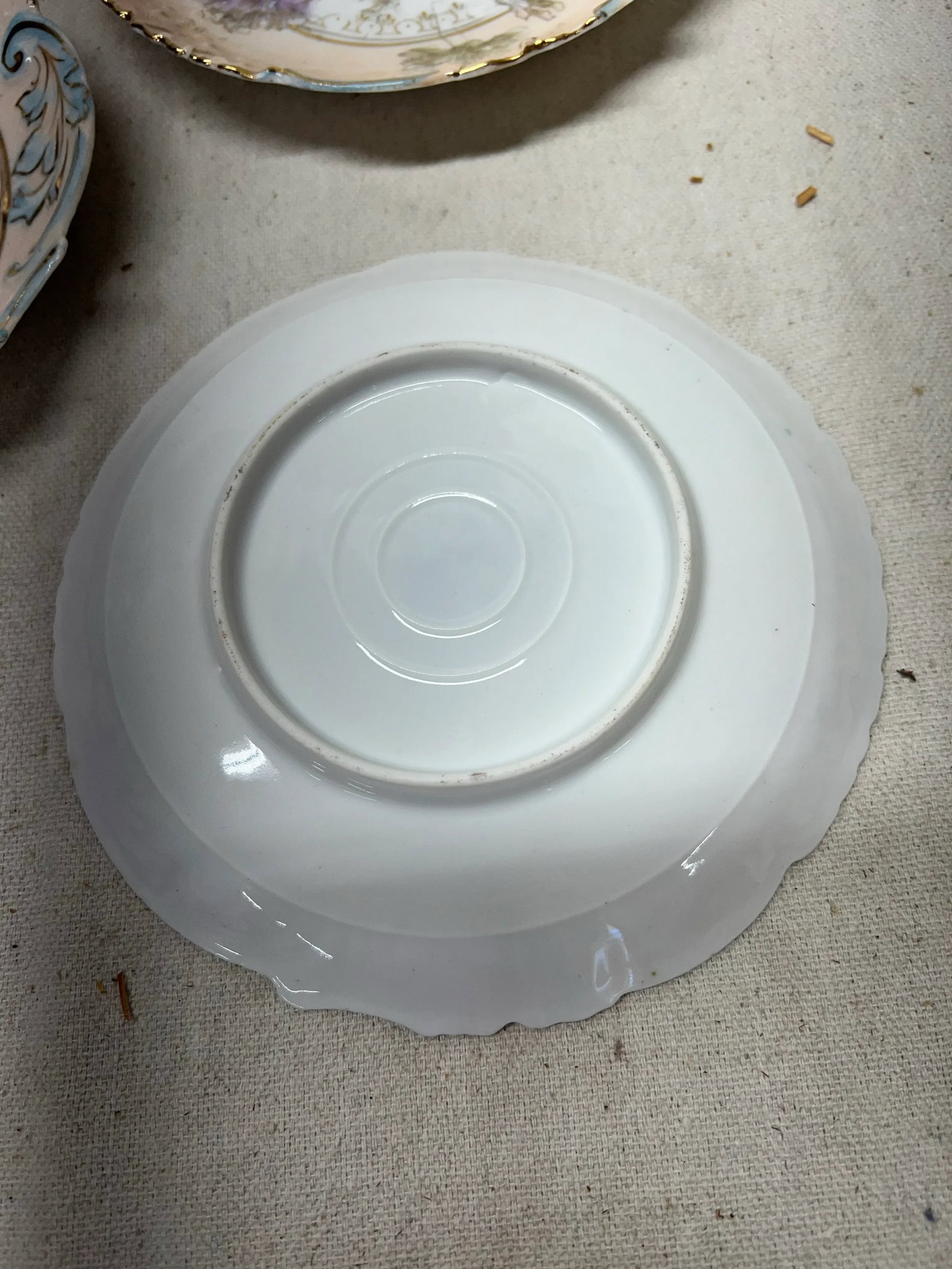 French Style Porcelain Floral Dessert Plates - Set of 6 - 8