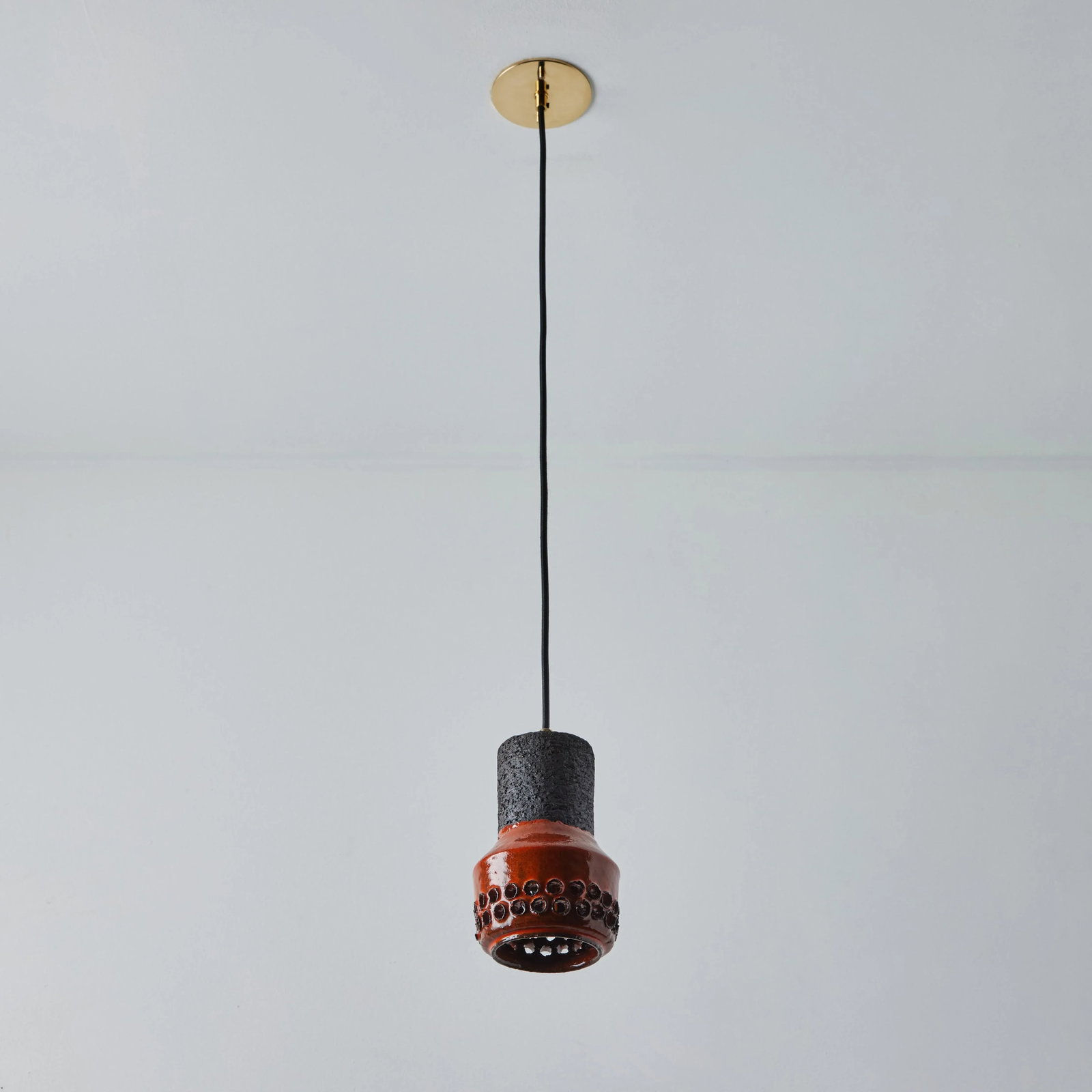 1950s Aldo Londi Ceramic Bitossi Pendant Lamp for Italian Raymor - 10
