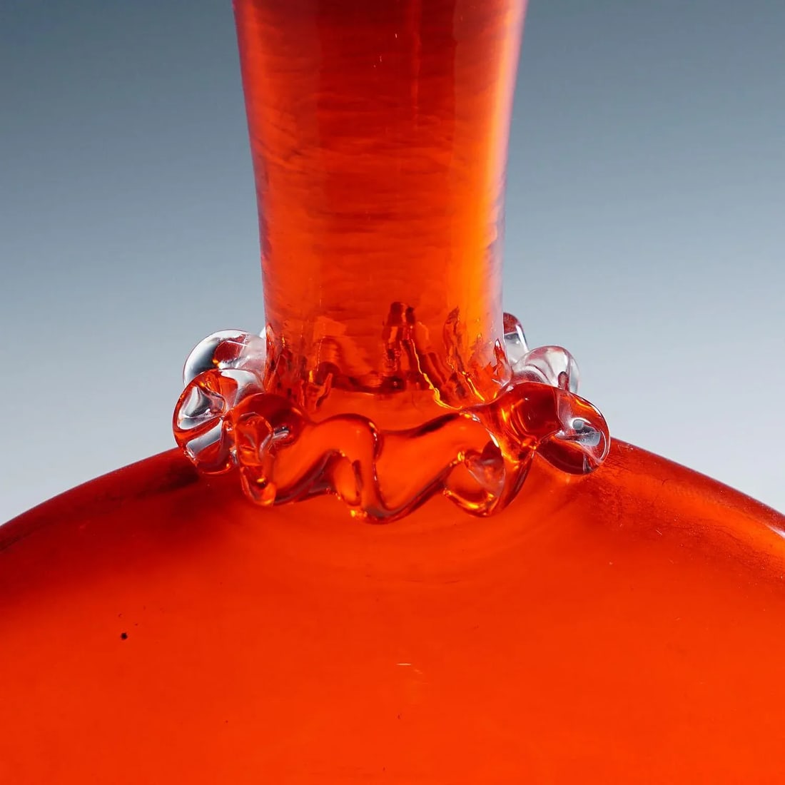 Vetro Soffiato Glass Vase by Vittorio Zecchin for Venini Murano Ca. 1950 - 5