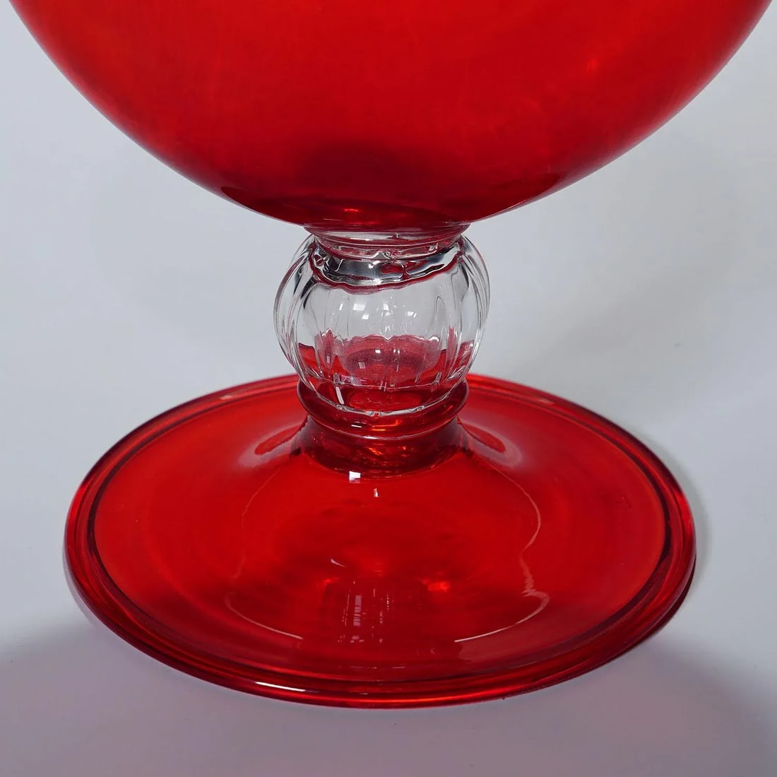Vetro Soffiato Glass Vase by Vittorio Zecchin for Venini Murano Ca. 1950 - 6